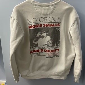 White Notorious B.I.G. Crewneck